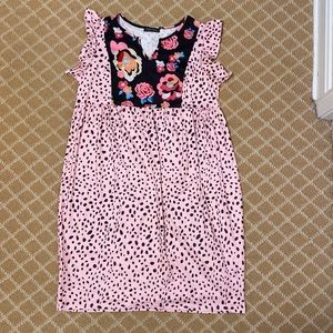 Pink Leopard Sundress